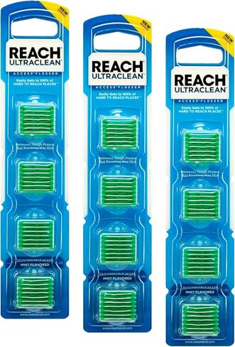 Ultra Clean Access Flosser Mint Refill Heads, 28 Count (3) by Listerine in Kuwait
