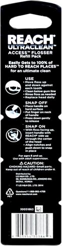 Ultra Clean Access Flosser Mint Refill Heads, 28 Count (3) by Listerine in Kuwait