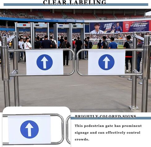 Automatic Rebound Swing GateStainless Steel SelfClosing Entrance Door for Warehouse Market Industrial Safety1Way Swing Gate (170cm x 102cm) in Kuwait