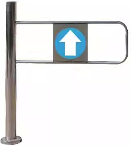 Spring Loaded Stainless Steel Safety Swing Gate for Supermarkets, Libraries & Stores - Durable Entrance Barrier, Left Opening (70cm/28in) - Enhanced Security Solution in Kuwait