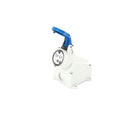 Male and Female Butt and Socket 16A 32A IP44 Waterproof Industrial Connector Exposed and Concealed Blue(LX 0151 5 core 16A) in Kuwait