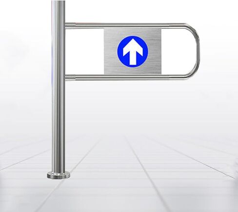 Universal Metal Safety Gate - 100cm Automatic Closing Swing Gate for Supermarkets Warehouses Libraries & Shopping Malls - Durable & Secure Entrance Solution in Kuwait
