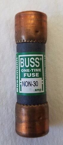 BUSSMANN NON-30-30 Amp One-Time Blade Fuse Non-Current Limiting Class H 250V Ul Listed (Pack of 1) in Kuwait