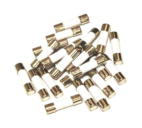 Generic 0.5A 500MA T0.5A 250V Ceramic Fuse, Slow Blow, 5x20MM, 20/Packs in Kuwait