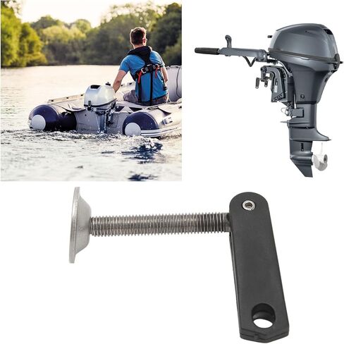 Outboard Transom Clamp Handle M10 Thread 6E0-43118-00 | Durable with stainless steel screw, secure clamping for marine mirrors, direct replacement for 2-stroke engines, f in Kuwait