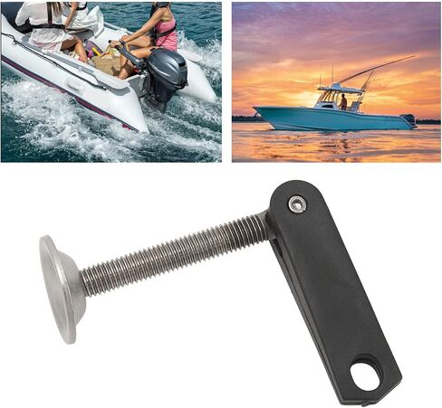 Outboard Transom Clamp Handle M10 Thread 6E0-43118-00 | Durable with stainless steel screw, secure clamping for marine mirrors, direct replacement for 2-stroke engines, f in Kuwait