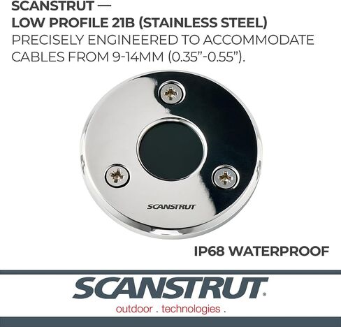 Scanstrut DS-LP-21B-S Low Profile Cable Seal - 316 Stainless Steel in Kuwait