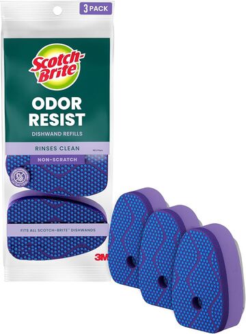 Scotch-Brite Scrub Dots Non-Scratch Dishwand Refills, 3-Count Sponge Heads (Fits All Scotch-Brite Dishwands) in Kuwait