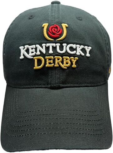 Desert Cactus Kentucky Derby Baseball Hat Churchill Downs Horse Racing Derby Day Embroidered Baseball Cap Adjustable Cloth Strap Adult (Style B1, Black) in Kuwait