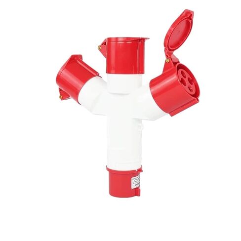 Waterproof Industrial Aviation Plug and Socket one in Three Out 3/4/5 core 16A32A Non-Explosion-Proof Three-Phase Power(4 core 32A) in Saudi Arabia