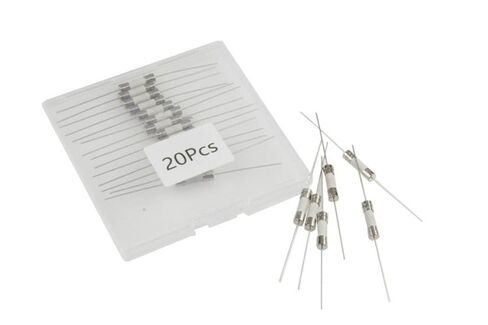 MFLAMO T3A 3A 250V 5x20mm/0.2 "x0.79" السيراميك المحوري الرصاص بطيئة النفخ فيوز (20 قطعة) in Kuwait