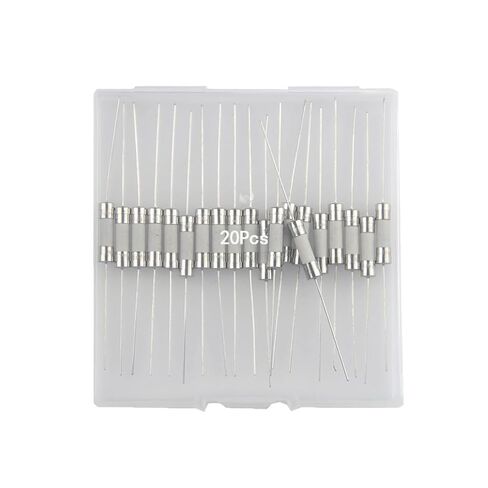 MFLAMO T3A 3A 250V 5x20mm/0.2 "x0.79" السيراميك المحوري الرصاص بطيئة النفخ فيوز (20 قطعة) in Kuwait