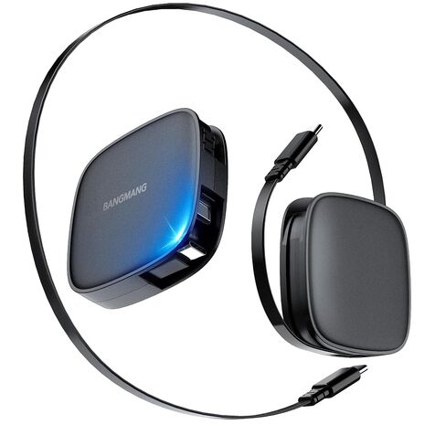 كابل USB C قابل للسحب بقوة 100 واط، سلك شحن سريع USB C إلى النوع C بطول 6 أقدام لهواتف iPhone 17/16/15، وMacBook Pro/Air، وGalaxy S25/S24/S23، وiPad Pro/Air، وPixel 10/9، وSwitch، وAirPods in Kuwait