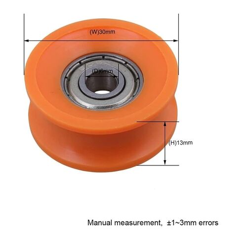 Small Sealed Steel Ball Bearing 16Pcs 6X30x13mm Plastic Coated Sealed Bearings Steel 606ZZ Deep U Groove Guide Pulley Rail Ball Rolling Bearing Wheel in Kuwait