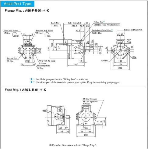 A56 Variable Displacement Piston Pumps A56-F-R-01-C-K-32 A56-F-R-01-B-K-32 Hydraulic Oil Plunger Pump Replaced(A56-F-R-01-B-K-32) in Kuwait