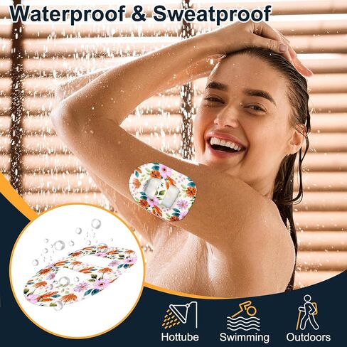 35Pack Omnipod 5 Overpatches Waterproof & Sweatproof, with Strap | Hypoallergenic Skin-Friendly Dash PodPal Pump Holder Patches, Breathable Latex-free Stretchable Pre-cut Adhesive Protection in Kuwait
