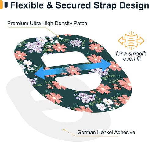 35Pack Omnipod 5 Overpatches Waterproof & Sweatproof, with Strap | Hypoallergenic Skin-Friendly Dash PodPal Pump Holder Patches, Breathable Latex-free Stretchable Pre-cut Adhesive Protection in Kuwait