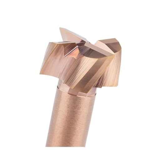 TiCN Coated Carbide HRC55 T Slot Milling End Mill - Precision Alloy Tungsten Steel Slotting Router Bit, 1PCS(Aluminum D12x1H) in Kuwait