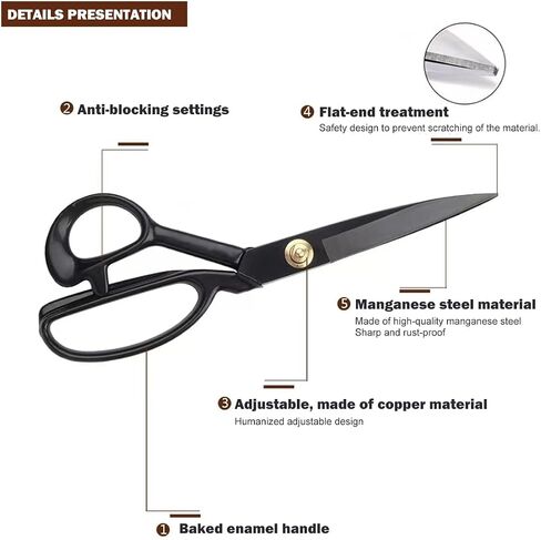 10inch Professional Heavy Duty Scissor Tools Cutting PVC TPO Epdm Hot Air Welding Roofing Materials Cutting Fabrics Composite Materials Roofing Scissors Heavy Duty for Home Artists Dressmakers 1Pcs in Kuwait