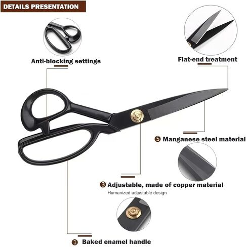 10inch Professional Heavy Duty Scissor Tools Cutting PVC TPO Epdm Hot Air Welding Roofing Materials Cutting Fabrics Composite Materials Roofing Scissors Heavy Duty for Home Artists Dressmakers 1Pcs in Kuwait