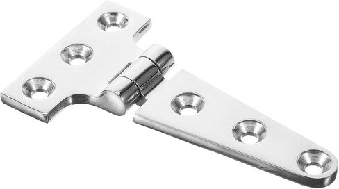 Mikinona Heavy Duty T-Hinge for Yard Door 100x54x4.8mm Zinc-Plated Steel Gate Hinge with Stainless Steel Cast for Barn and Shed Doors in Kuwait