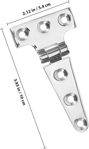 Mikinona Heavy Duty T-Hinge for Yard Door 100x54x4.8mm Zinc-Plated Steel Gate Hinge with Stainless Steel Cast for Barn and Shed Doors in Kuwait