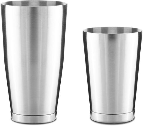 2 Pcs Boston Shaker Set, Stainless Steel Cocktail Shaker Set, 18oz & 28oz Mixed Alcohol for Bartending, Martini Shakers in Kuwait