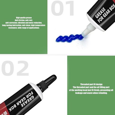 5 PackX10g شحم التروس، زيوت تشحيم جزازة العشب، شحم متعدد الوظائف، تصميم خيط فوهة طويل الأمد in Kuwait