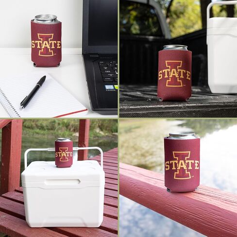 Desert Cactus Iowa State University Can Insulator ISU Cyclones Beverage Cooler 1 Pack Foam 12oz Can Holder Single Sided (Design A) in Kuwait