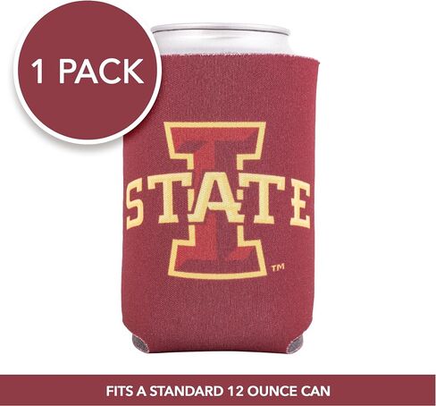 Desert Cactus Iowa State University Can Insulator ISU Cyclones Beverage Cooler 1 Pack Foam 12oz Can Holder Single Sided (Design A) in Kuwait