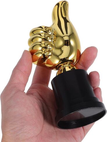Toyvian Gold Thumbs Up Trophy, Funny Award Trophy for Adults Appreciation Plastic Gold for Office Classroom Sports Football Party Favor Rewards in Kuwait