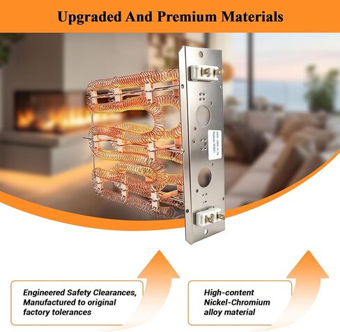 902821 10KW Electric Furnace Heating Element Heat Strip, Compatible with Nordyne Intertherm Miller Maytag Broan Frigidaire Gibson E1 E2 E3 E4 FEH Series, Replaces 902771 902772 904060 904631 | High Efficiency Durable Easy Install in Kuwait