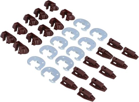 Drawer Guide Kit for Rite Trak II – Aluminum Alloy and Plastic, Smooth Sliding, Abrasion-Resistant, Complete Repair Kit with Metal Support Plates in Kuwait