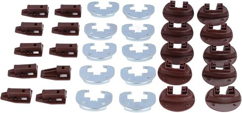 Drawer Guide Kit for Rite Trak II – Aluminum Alloy and Plastic, Smooth Sliding, Abrasion-Resistant, Complete Repair Kit with Metal Support Plates in Kuwait