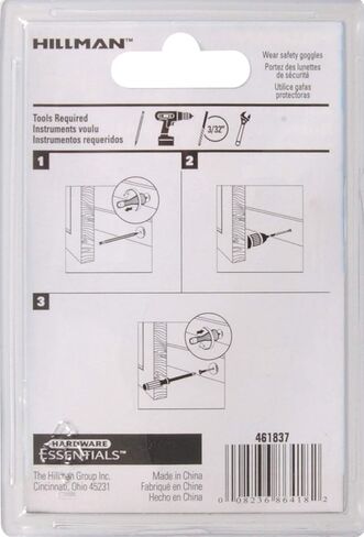 Hillman Hardware Essentials Spring Door Stop Broad Base Antique Brass 3" 2 Pack 851334 in Kuwait