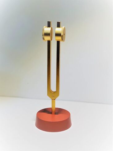 Crabby OM Tuning Fork 136.1 Hz Sound Gold Heart Chakra Energy Healing Meditation | Pouch & Rubber Activator in Saudi Arabia