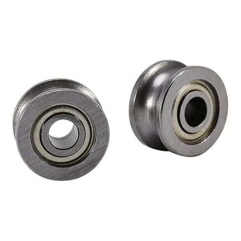 Small Sealed Steel Ball Bearing 30Pcs U Groove Bearing U624ZZ Carbon Steel V Ball Pulley for Rail Track Linear Motion Systems in Kuwait