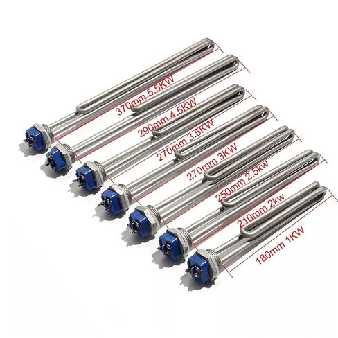 1 INCH BSPT Thread Heating Element Foldback Type Water Heater with ScrewIn 240v 1kw/2kw/2.5kw/3kw/3.5kw/4.5kw/5.5kw(5.5KW370mm 240V) in Kuwait