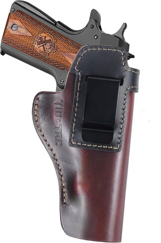 1911 IWB حافظة جلدية لـ Colt 1911 تناسب Springfield 1911 لـ Kimber 1911 والمزيد تناسب 5 بوصات و4.25 بوصات و4 بوصات برميل، (غير مناسبة لنمط الليزر) - الجيل الثاني in Kuwait