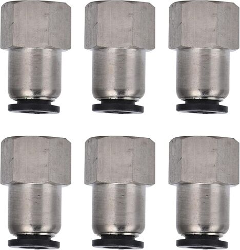 Female Straight Pneumatic Connector, Brass Air Line Quick Fitting, Internal Thread, Multiple Sizes - Durable, Leak Design, Ideal for Automation Equipment (10-01) in Kuwait