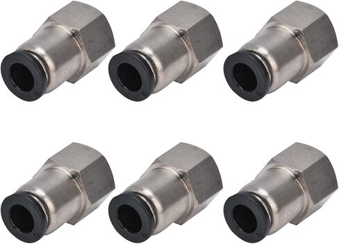 Female Straight Pneumatic Connector, Brass Air Line Quick Fitting, Internal Thread, Multiple Sizes - Durable, Leak Design, Ideal for Automation Equipment (10-01) in Kuwait