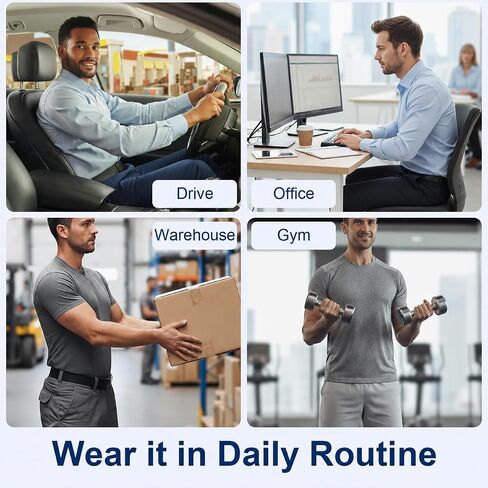Back Posture Corrector Brace for Men, Back-Anchored Shoulder Support, 3.1-Inch Wide Straps, Adjustable Upper Back Straightener & Lower Spine Support to Help Reduce Slouching, Wear Under Clothes in Kuwait