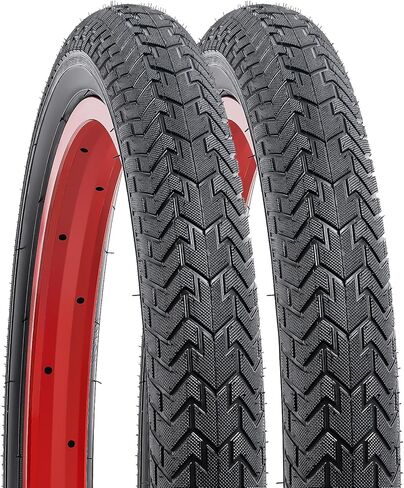 YUNSCM 2-PCS 20" إطارات دراجة 20x1.95/53-406 متوافقة مع إطارات دراجة الطريق 20x1.95 in Kuwait