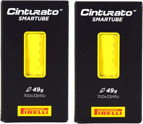 Pirelli Cinturato SmarTUBE 33/45-622، صمام بريستا 60 مم - مقاومة فائقة للثقب، وزن منخفض، أساسيات ركوب الدراجات المغامرة - أنبوب إطار الدراجة مع سلسلة مفاتيح (قطعتان) in Kuwait