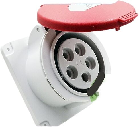 PKF32G435 415V مقبس صناعي مستقيم مخفي مقاوم للماء (32A 6h IP44 5P أحمر) in Kuwait