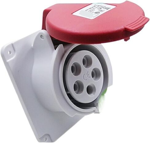 PKF16G435 415V مقبس صناعي مستقيم مخفي مقاوم للماء (16A 6h IP44 5P أحمر) in Kuwait