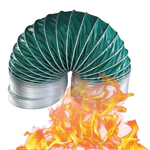 خرطوم مجاري مرن معزول مقاس 80-600 مم - مقاومة عالية للحرارة، قناة تهوية خفيفة الوزن ومرنة (L5mx250mm) in Kuwait