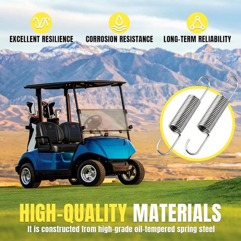 2 حزمة JW8-F815H-01-00 مسرع الينابيع لعربة الغولف ياماها Drive2 الغاز | 5.5 بوصة الطول × 0.81 بوصة OD، متوافق مع موديلات 2017 2018 2019 2020 2021 2022 2023 2024 in Kuwait
