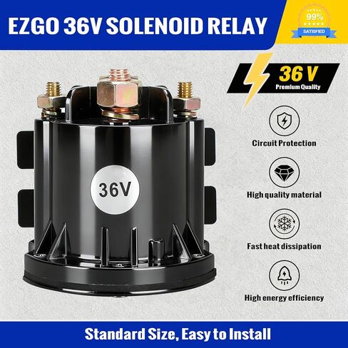 Roykaw 36 Volt 150A Golf Cart Solenoid Compatible with EZGO RXV 2008-up Electric Golf Carts, 4 Terminal Continuous Duty, Replaces OEM# 609428, 608897, 624317 in Kuwait