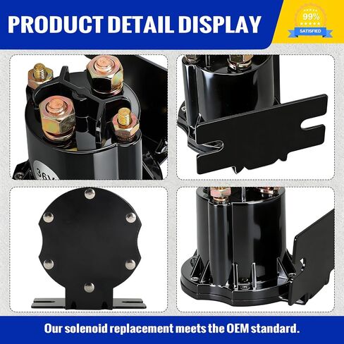 Roykaw 36 Volt 150A Golf Cart Solenoid Compatible with EZGO RXV 2008-up Electric Golf Carts, 4 Terminal Continuous Duty, Replaces OEM# 609428, 608897, 624317 in Kuwait